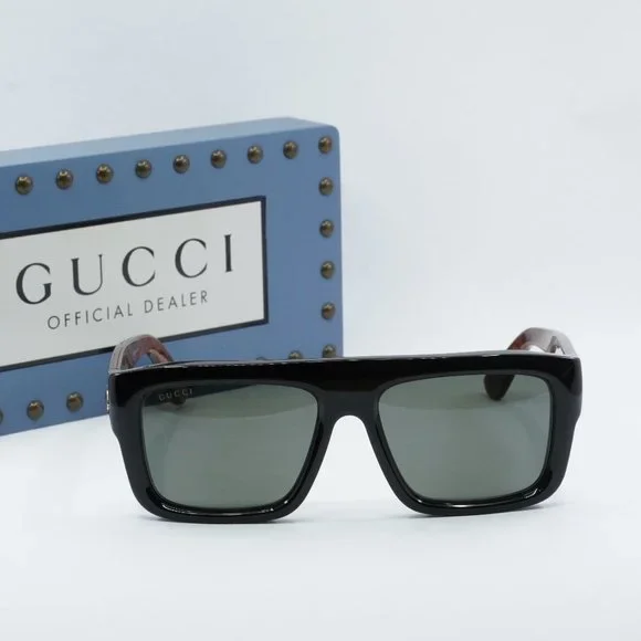 FINAL PRICE NEW GUCCI GG1461S 001 BLACK GREY SUNGLASSES - Picture 2 of 9